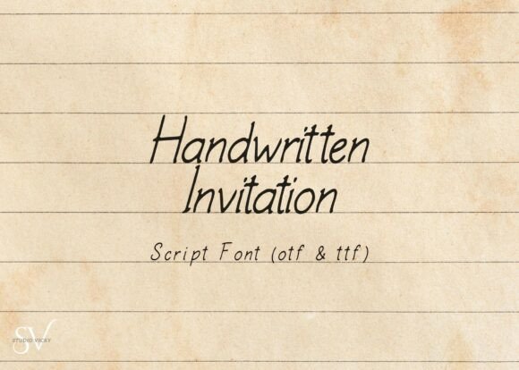 A Handwritten Script Font for Editorial Warmth