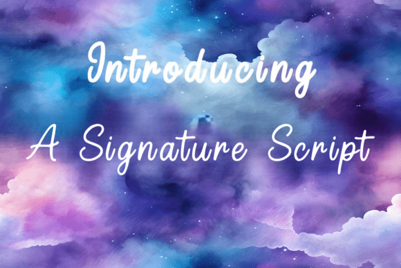 A Signature Script: A Fluid Typeface for Boutique Branding