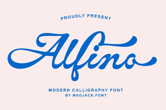 Alfino Script: A Bold Rounded Typeface for Creative Makers