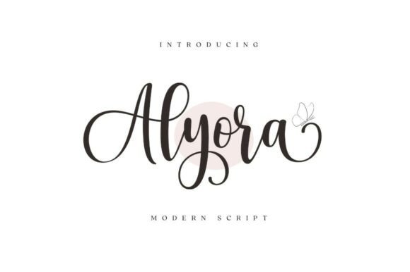 Alyora Script: A Modern Calligraphy Font for Small Business Branding