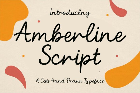 Amberline Script: A Hand Drawn Typeface for Editorial Design