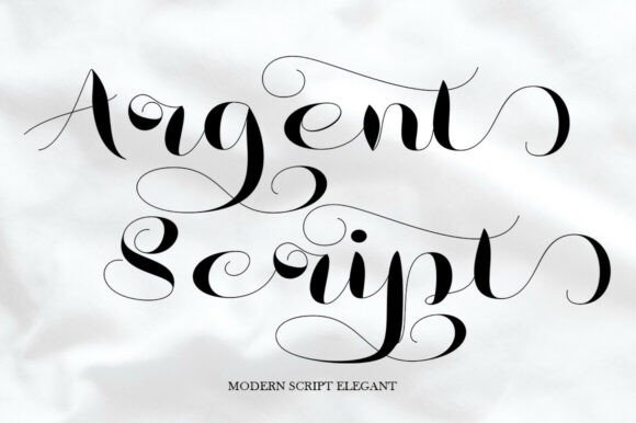 Argent Script: A Refined Font for Makers and Handmade Design