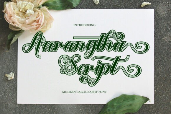 Auranytha Script Font for Crafters and Handmade Sellers
