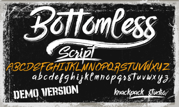 Bottomless Script: A Bold Brush Typeface for Raw Brand Energy