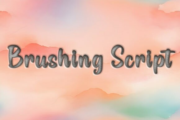 Brushing Script: An Artistic Typeface for Branding Projects
