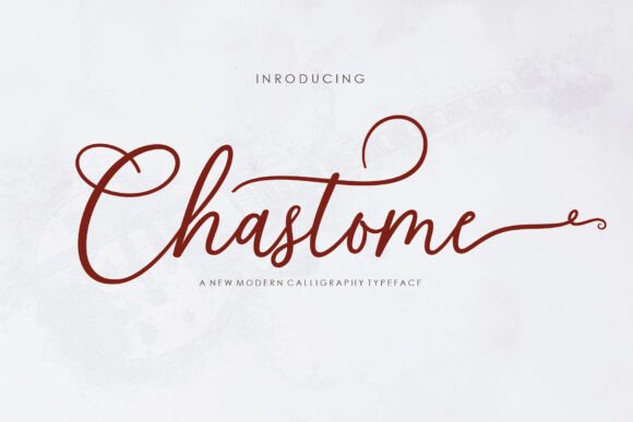 Chastome Script: The Perfect Script Font for Handmade Products