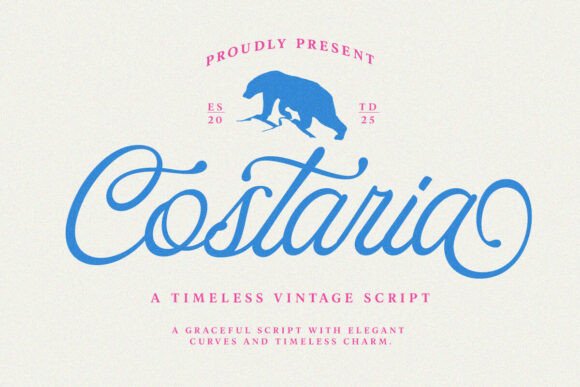 Costaria Script: A Refined Typeface for Editorial Design