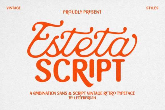 Esteta Script Duo: The Playful Typeface That Makes Campaign Typography Pop