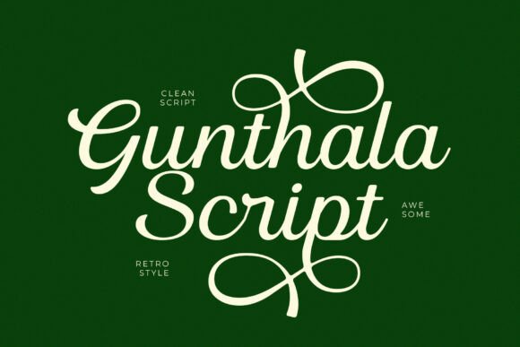 Gunthala Script: A Retro Typeface for Modern Digital Campaigns