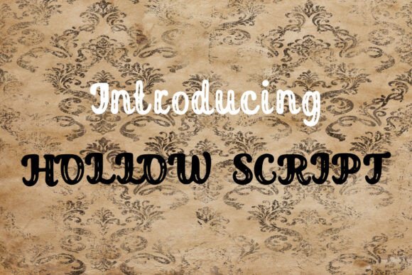 Hollow Script Font for Crafters & Small Shop Owners