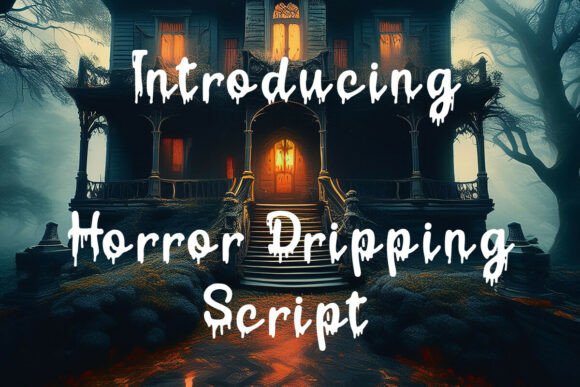 Horror Dripping Script: A Daring Display Typeface for Web