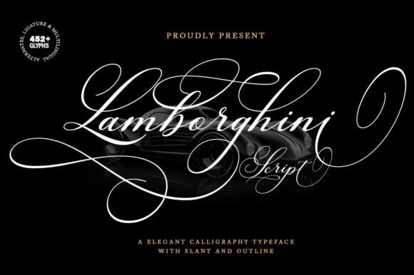 Lamborghini Script: A Premium Typeface for Bold Marketing