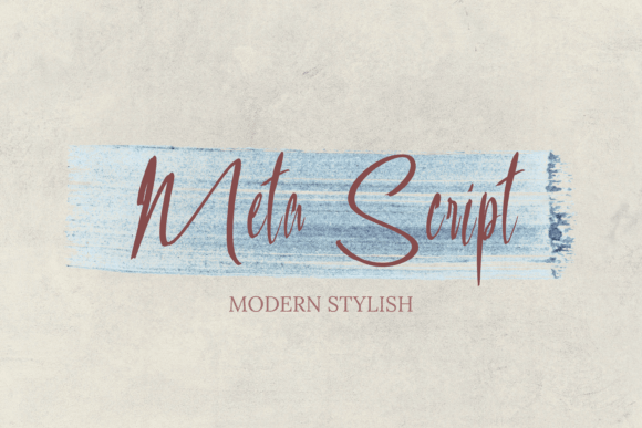 Meta Script: A Modern Calligraphy Typeface for Polished Branding