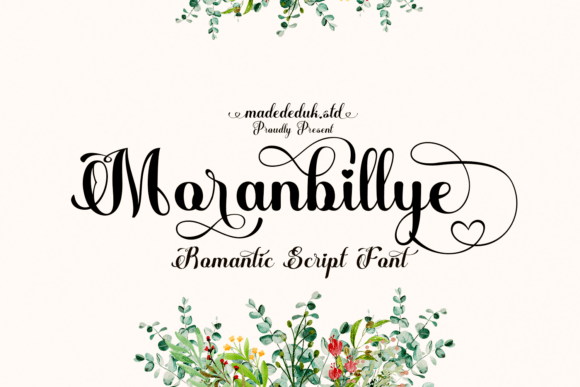 Moranbillye Script: A Romantic Font for Makers and Designers