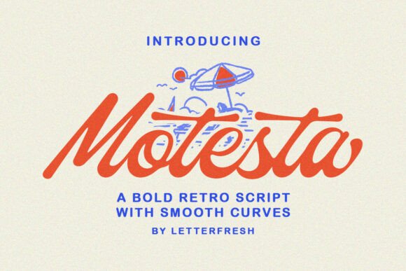 Motesta Script: Handwritten Typeface for Modern Editorial Work