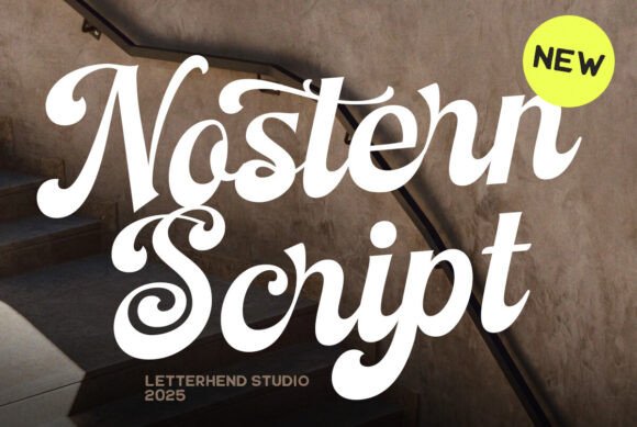 Nostern Script: A Bold Typeface With Modern Vintage Charm