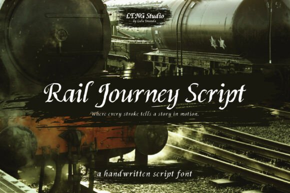 Rail Journey Script: A Vintage Typeface for Makers