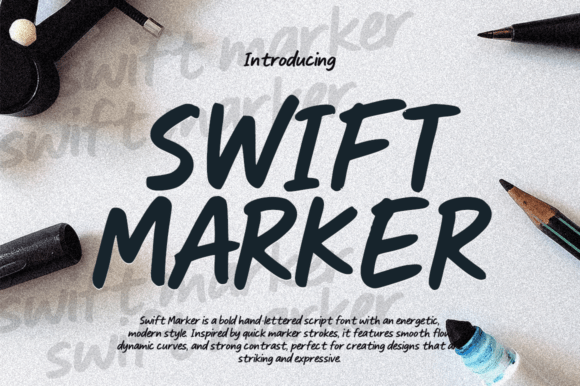 Swiftmarker Script: A Bold Marker Font for Brand Design