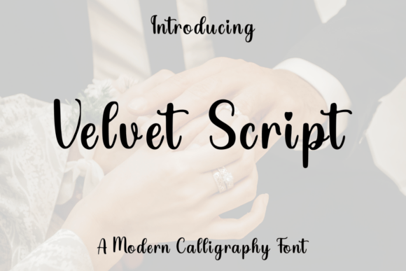 Velvet Script: A Romantic Calligraphy Typeface for Campaigns